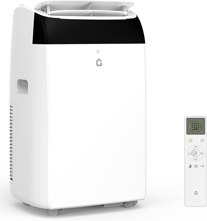 GarveeLife 12000 BTU Portable Air Conditioner 3-In-1 with Remote Control, 24H Timer, Quiet Operation, Freestanding AC Unit Cools Rooms Up to 550 Sq.Ft, Fan & Dehumidifier for Home Garage RV by GarveeLife