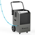 Traver Force Commercial Dehumidifier, 140 Pint Large Dehumidifier with Pump Drain Hose, Up to 5,000 sq. ft, for Crawl Space, Basement, Warehouse, Water Damage Restoration, Job Sites by Unknown