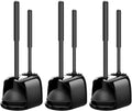 SetSail Toilet Brush and Plunger Set, 3 Pack Toilet Plungers for Bathroom with Holder Heavy Duty Toilet Bowl Brush and Holder Hidden for Deeply Cleaning - Black by SetSail
