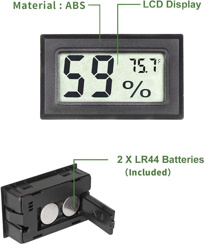 Goabroa Mini Hygrometer Thermometer Digital Indoor Humidity Gauge Monitor with Temperature Meter Sensor Fahrenheit (℉) - Image 3