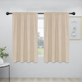 Easy-Going Rod Pocket Blackout Curtains for Bedroom, Room Darkening Window Curtains for Living Room, Thermal Insulated Noise Reduction Solid Window Drapes, 2 Panels(42x54 in, Beige) by Easy-Going