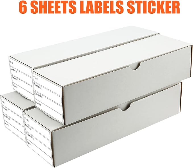 Trading Card Storage Box,4-Pack-3200 Count Corrugated Cardboard Card Box With Mtg/Magic/TCG Storage and Collection,Labels For Card Storage Box - Image 5