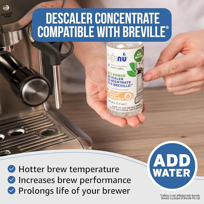Breville Compatible Descaling Solution. Bottle of Descaler Solution. Descaling Kit Removes Limescale For Hotter Coffee. 2 Uses Descaler For Breville Coffee Machines. - Image 3
