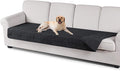 TAOCOCO 100% Waterproof Oversized Sofa Seat Covers Reversible Couch Cover for Dogs Pets Sofa Cover for Chaise Sectional Sofas U Shape Sofa Slipcovers 30×90 Inches(Oversized Sofa, Black) by TAOCOCO