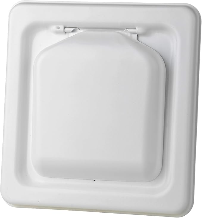 NO-PEST VENT MetalGuard, Dual Door Dryer Vent Cover Outdoor 4 Inch, Powder-Coated Heavy Duty Steel, Pest Proof, Rust Resistant, Safe & Efficient Vent Cap (White, 4" Steel With Collar) - Image 2