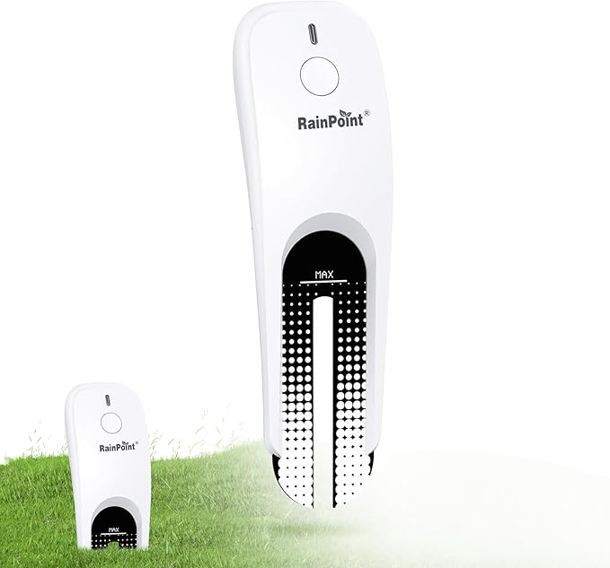 RainPoint 3-in-1 APP Remote Monitoring WiFi Soil Moisture Meter for Plants Indoor/Outdoor,IP66 Waterproof Sensor Only Can Not Use Alone,Smart Wireless Temperature Sunlight Hygrometer by RainPoint