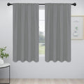 Easy-Going Rod Pocket Blackout Curtains for Bedroom, Room Darkening Window Curtains for Living Room, Thermal Insulated Noise Reduction Solid Window Drapes, 2 Panels(42x63 in, Light Gray) by Easy-Going