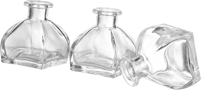 Veemoon Essential Oil Diffuser Bottles Set of 3 Fragrance Release Glass Jars for Home Office Party Wedding Spa Bathroom by Veemoon