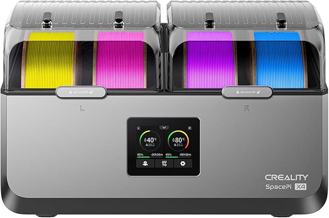 Creality Space Pi X4 Filament Dryer, 4 Spools 3D Printer Filament Dryer Box with Dual PTC Heating, Filament Dehydrator Storage Box for 1.75/2.85mm PLA PETG ABS Nylon PA TPU by Comgrow