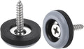 uxcell 19mm Furniture Feet Slider Glides Screw-in Chair Leg Protector Pads PTFE 12pcs by uxcell
