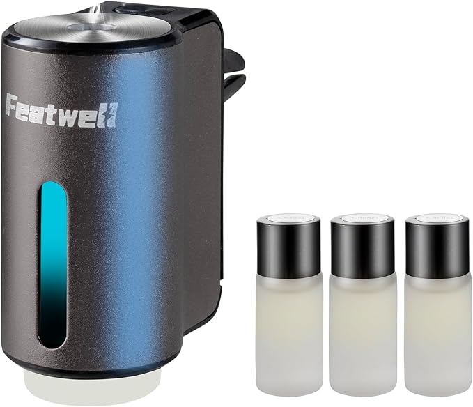 FeatWell Car Aromatherapy/Fragrance car Air fresheners/Humidifier Essential Oil Diffuser for Vehicle (Grey) by Unknown