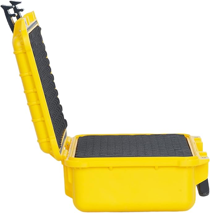 MEIJIA Portable All Weather Waterproof Protective Case,Hard Case,Camera Case With Customized Fit Foam,Fit Use of Drones,Camera,Equipments,Pistols,13.35 x11.63x5.98inches (Yellow) - Image 8