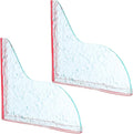 1 Pairs Bathroom Water Splash Guard Clear Acrylic Shower Corner Water Barrier Self-Adhesive Tub Splash Protector for Bathtubs Sinks Accessories by WOFASHPURET