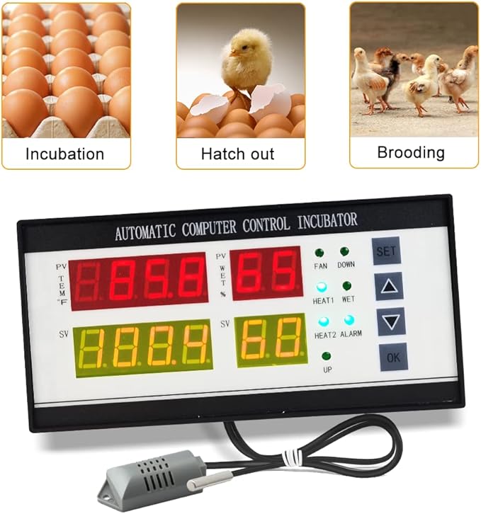 Professional Incubator Controller Digital Egg Incubator Temperature Humidity Controller XM-18ZH - Image 2