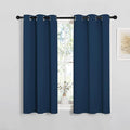 NICETOWN Bedroom Curtain Panels Blackout Draperies, Thermal Insulated Solid Grommet Blackout Curtains/Drapes (Moroccan Blue, 1 Pair, 34 by 45-inch) by NICETOWN