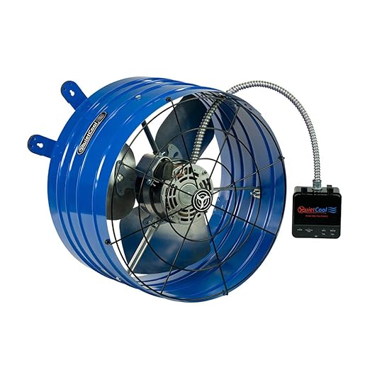 Quietcool AFG SMT PRO-2.0 Smart Attic Fan for Gable Vents - 1945 CFM - Smart App Control - Thermostat & Humidistat - 20ft Power Cord - Plug-and-play - Two Speed - Image 4