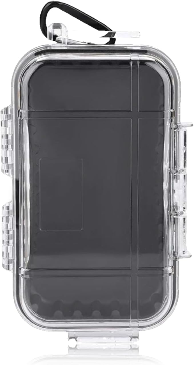 Dry Box Outdoor Waterproof Airtight Storage Case Hard Shell Wet Dry Box Carry Box Tackle Organization for Camping, Fishing by HERCHR