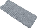 Anti-Slip Bathtub Shower mat, 39.3×15.7 inch（Approximately 100 × 40cm） Soft Oversized Machine Washable Non-Slip Bathtub mat with Drainage Holes, Bathroom Floor Suction Cup.（1-Opaque Gray） by ERASILKEN-X