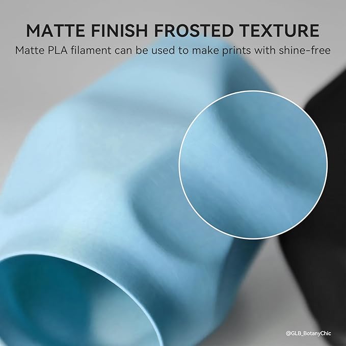 TECBEARS High Speed PLA 3D Printer Filament，Matte PLA Filament 1.75mm for High Speed 50-600mm/s, High Toughness Matte Filament, Yellow 1KG - Image 4