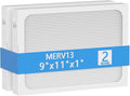 9 x 11 x 1 MERV 13 Replacement Dehumidifier Filter Compatible with Santa Fe Compact70, Ultra70, Element, Compact2, UA 65H dehumidifier Models, 2 Pack by Cooyafan