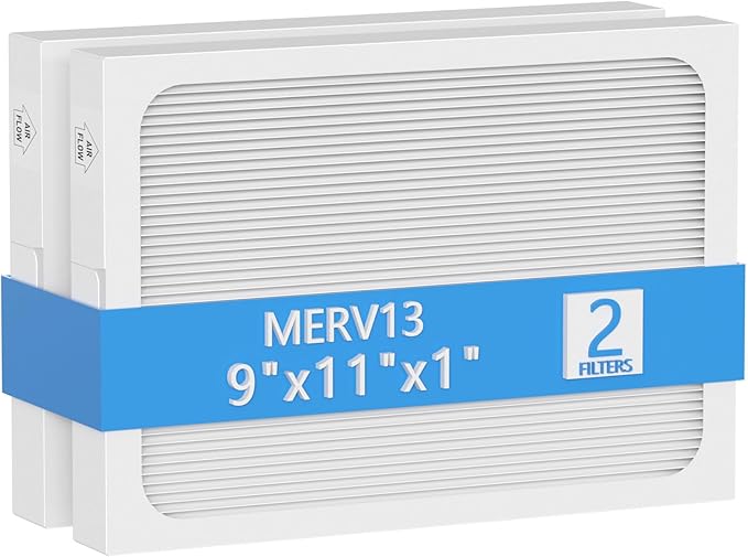 9 x 11 x 1 MERV 13 Replacement Dehumidifier Filter Compatible with Santa Fe Compact70, Ultra70, Element, Compact2, UA 65H dehumidifier Models, 2 Pack by Cooyafan