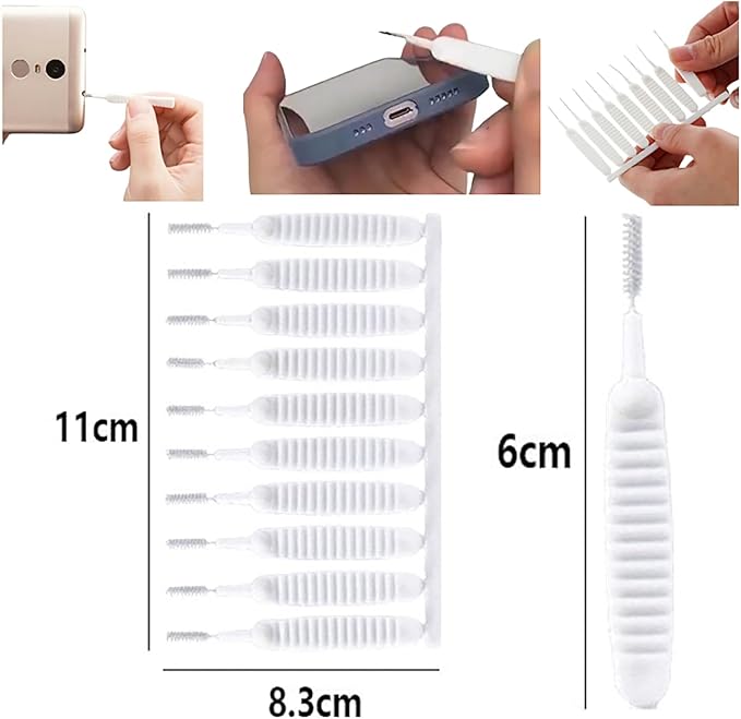 Gap Hole Anti-Clogging Cleaning Brush, 2025 Upgrade Shower Head Brush Shower Head Cleaning Brush Shower Head Cleaner Tool Multifunctional Shower Head Cleaning Brushes for Household Bathroom (20Pack) - Image 2