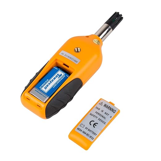 Mengshen Digital Psychrometer - Handheld Temperature and Humidity Meter Gauge with Dew Point and Wet Bulb Temperature - Battery Included - Image 6