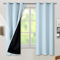 BGment Baby Blue 100% Blackout Curtains for Nursery Bedroom 63 Inch Length 2 Panels, Thermal Insulated Full Light Blocking Grommet Noise Cancelling Window Curtains for Kids Room, 38 Inch Wide Each by BGment