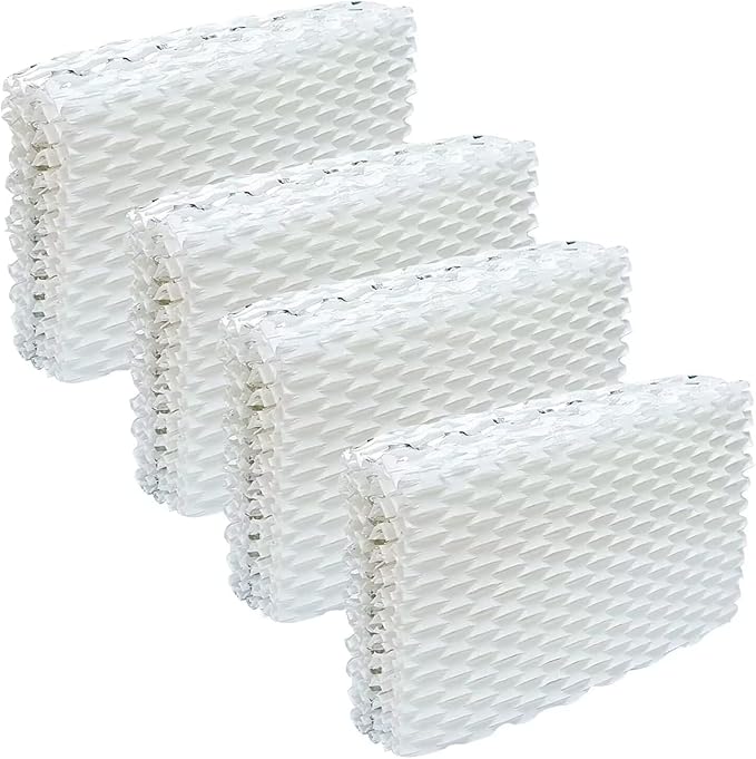 4-Pack Humidifier Filter Replacement for Equate, Humidifier Filter Replacement for ReliOn RCM-832 ProCare PCWF813 PCCM-832N by HZPOWEN