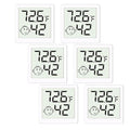Mini Humidity Meter Hygrometer 6 Pack Room Thermometer Indoor Digital Temperature and Humidity Monitor for Home House Office Garden and Cellar by Unknown