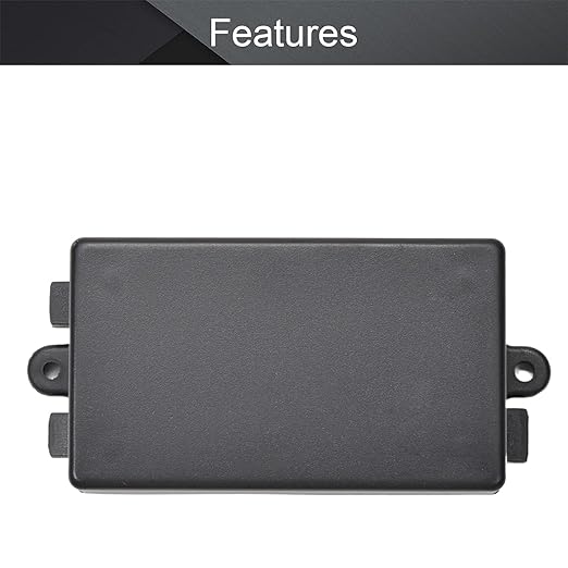 Fielect 10Pcs Dustproof Electronic Junction Box Plastic Enclosure Project Box with Ear for Electronic Projects ABS Black 2.56 x 1.50 x 0.87 inch - Image 3
