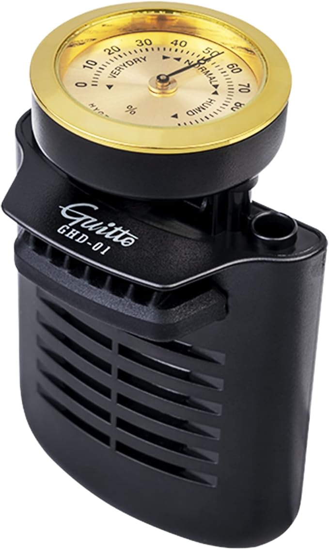 Guitar Humidifier - Guitto 2-in-1 Humidity Care System for Acoustic Guitar Humidifier Hygrometer GHD-01 by Guitto