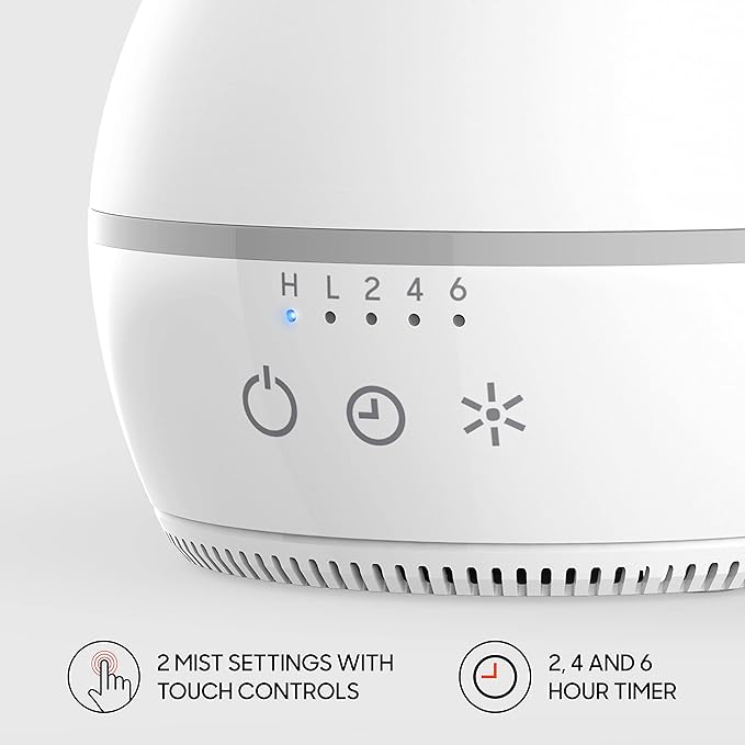 Sharper Image AROMA 2 Ultrasonic Humidifier with Aromatherapy - Image 3