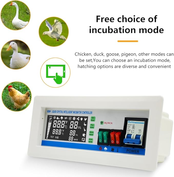 XM-18SW New Version Intelligent Incubator Controller WiFi Remote Intelligent Temperature and Humidity App System Egg Incubator - Image 3