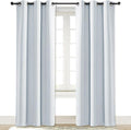 NICETOWN Cloud Grey Window Curtain and Drape Easy Care Solid Thermal Insulated Grommet Room Darkening Drapery for Kid's Room (1 Panel, 42 by 84) by NICETOWN