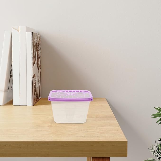 4pcs Empty Moisture Absorber Boxes with Enhanced Airflow Design Reusable Plastic Containers for Wardrobes Cabinets and Indoor Spaces Multipurpose Dehumidifier Cases for Home Use - Image 9