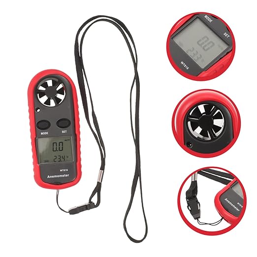 Cabilock Mini Digital Handheld Anemometer Air Flow Measurement Wind Air Velocity for Outdoor Use Environmental Monitoring Ventilation Systems - Image 7