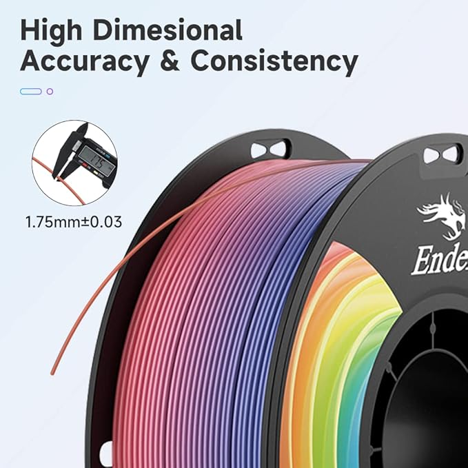 Official 3D Printer Filament Ender PLA Pro Filament, Creality PLA+ 3D Printing Filament, Durable and Resistant, Smooth, Overhang Performance Dimensional Accuracy +/-0.02mm, 2.2lbs/Spool - Image 3