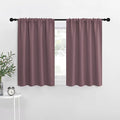 NICETOWN RV Blackout Curtains for Camper Windows, Dry Rose, 29" Wide by 40" Long, 2 PCs, Short Blackout Curtains & Drapes, Thermal Insulated Blackout Curtain Panels for Kids Room, Play Room by NICETOWN