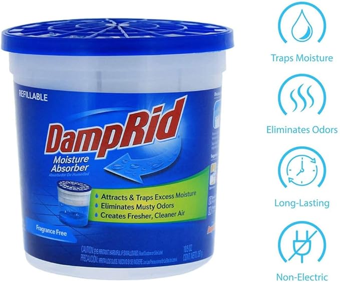 DampRid Lavender Vanilla Refillable Moisture Absorber - 10.5oz cups - 2 pack – Traps Moisture for Fresher, Cleaner Air - Image 4