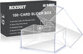 10-Pack 100-Count Deck-Case Card-Box - 2 Piece Trading Card Storage Box, Trading Deck Boxes, Clear Case Collection Storage Box for Gaming, Sports, Playing by Unknown