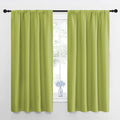 NICETOWN Green Blackout Draperies Curtains - Thermal Insulated Home Decoration Blackout Drapes for Kid's Room (1 Pair, 42 x 63 Inch, Fresh Green) by NICETOWN