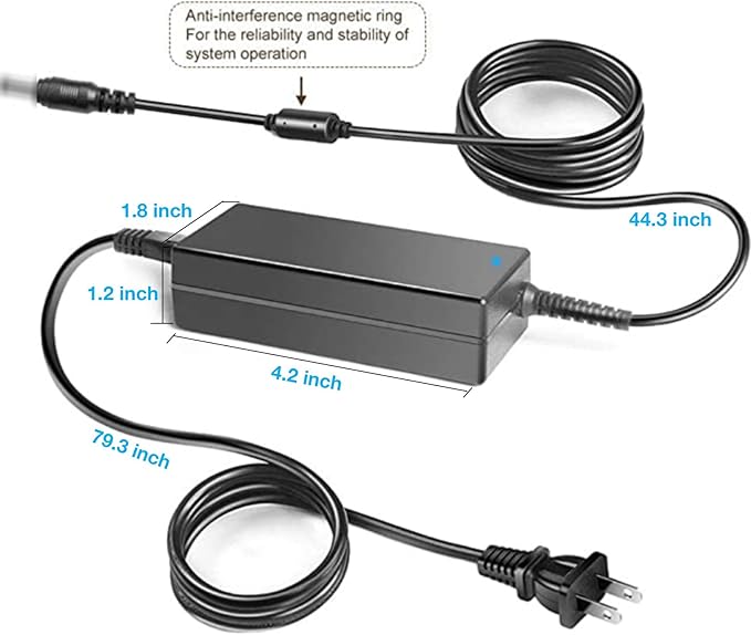 24V AC/DC Adapter for Charging SUNLU S1 / S1 Plus / S2 Filament Dryer Filament Dry Box Replacement for GW-Power GW48W-240200UH - Image 2
