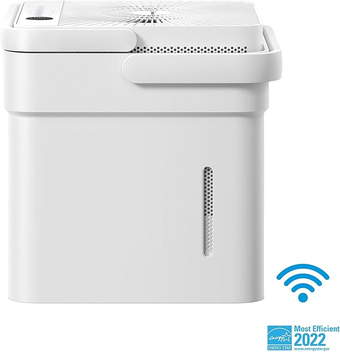 Midea Cube 50 Pint Dehumidifier for Basement and Rooms at Home for up to 4,500 Sq. Ft., Built-in Pump, Drain Hose Included, Smart Control, Works with Alexa (White), ENERGY STAR Most Efficient 2022 - Image 2