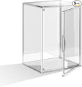 Clear Acrylic Display Case, Extra Large Stackable Storage Bins Magnetic Attraction Lids, 1 Pack Acrylic Box Showcase for Collectibles, Figures, Cosmetic, Purse, Handbag, Wallet, 10.7x10.2x14.2 inch by HOYOJA