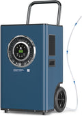 ARGENDON Commercial Dehumidifier with Pump for Basement, 110 Pints Heavy Duty Industrial Dehumidifiers on Wheels with Drain Hose for Water Damage Restoration, Large Room Space, Garage, AUTO Defrost by Argendon