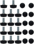 uxcell M6 x 10 x 16mm Leveling Feet Adjustable Leveler Floor Protector for House Furniture Cabinet Chair Leg 24 Pack by uxcell