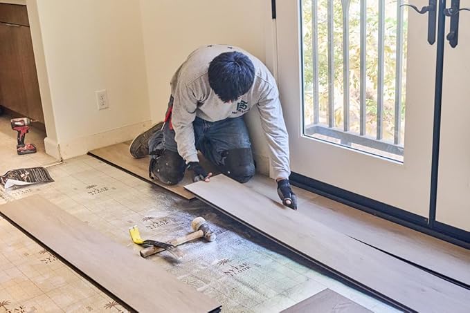 Noise Guard 100, EVA 3mm Underlayment with Silver Film – Premium Moisture Barrier & Sound Reduction Pad for Laminate, Engineered Wood, and Floating Floors. 100 sqft roll - Image 2