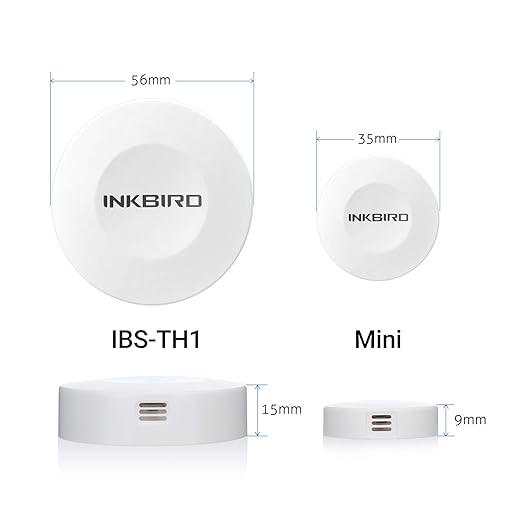 Inkbird Thermometer and Hygrometer Smart Sensor Data Logger with Waterproof External Probe Magnet for Android and iOS, for Food Storage Brewing Reptiles Instrument IBS-TH1(Battery not Included) - Image 4
