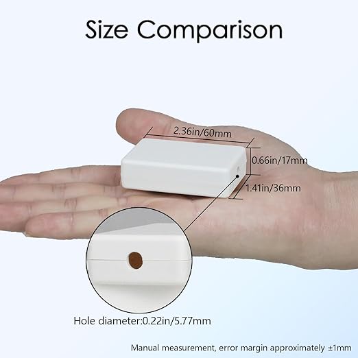 Project Box 8 Pieces Electrical Box Small Junction Box ABS Plastic Enclosure Power Electronic Case White 2.36" x 1.42" x 0.67"(60 x 36 x 17mm) - Image 2